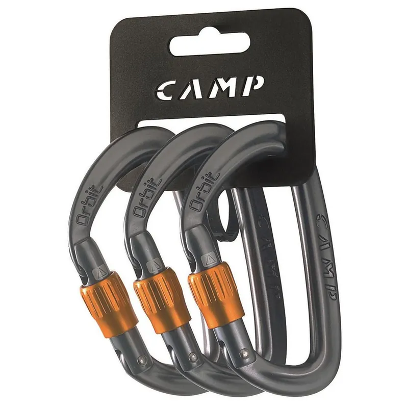 Karabinek Orbit Lock 3 Pack szare