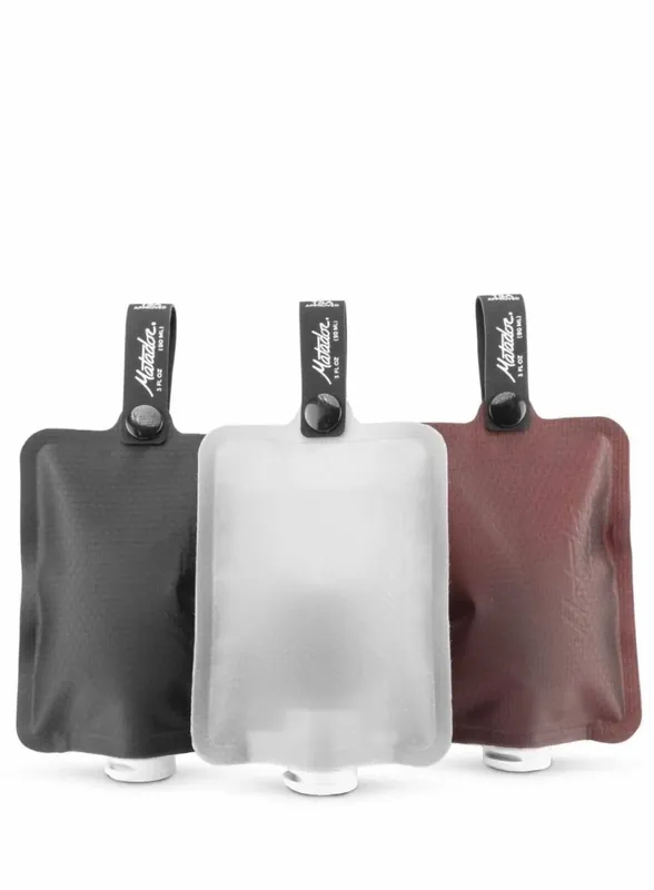 3 Butelki podróżne Matador FlatPak Toiletry Bottles - multi2 (charcoal / garnet / arctic white)